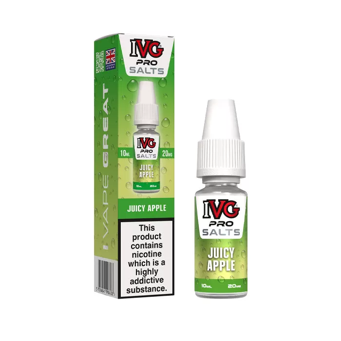 Juicy Apple Nic Salt E-Liquid by IVG Pro