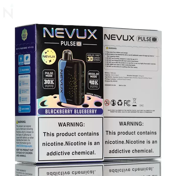 NEVUX Pulse X 40K Disposable Vape - Blue Rancher - Image 3