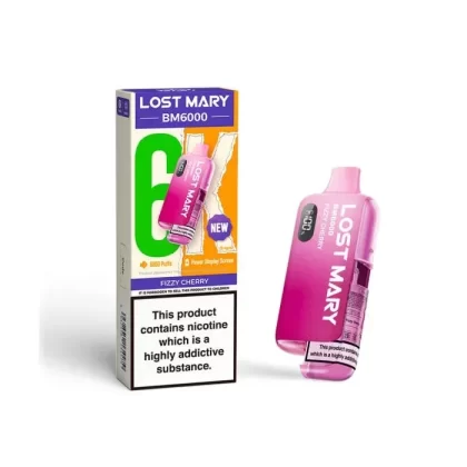 Fizzy Cherry Lost Mary BM6000 Big Puff – 6000 Puffs (5 or 10 Packs)