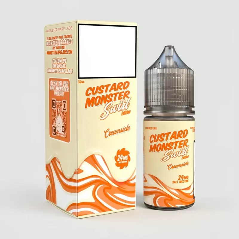 Creamsicle SALT Custard Monster Swirl 30mL Nicotine Salt - Vape Product; Vape Product, Vape Product (2733F1)