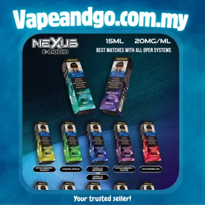 Nexus E-Liquid 15ml - Strawberry Mango, Grape Apple