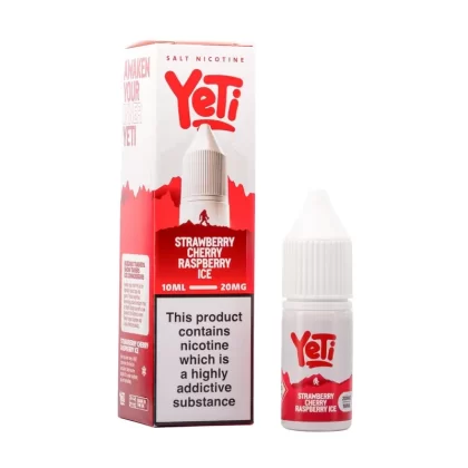 Strawberry Cherry Raspberry Ice Nic Salt E-Liquid by Yeti