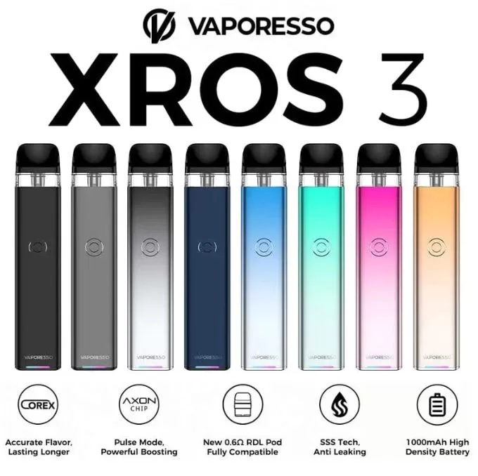 VAPORESSO XROS 3 1000mAh POD SYSTEM - Zenith - Image 2