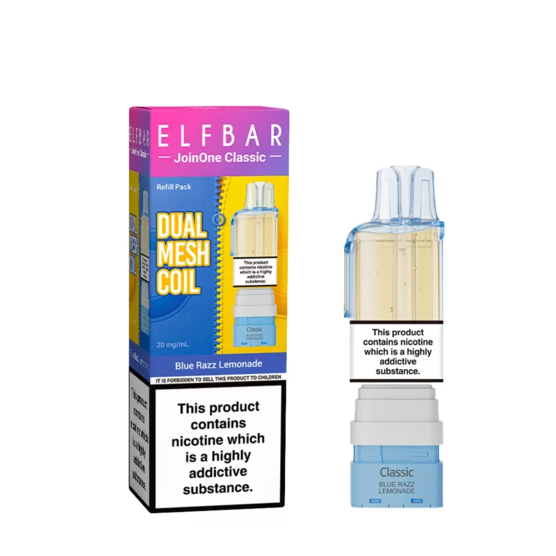 Elf Bar JoinOne15 Classic Refill Pack - Vape Product; Blue Razz Lemonade, Blueberry Sour Raspberry - Image 2
