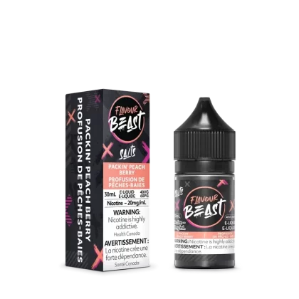 Flavour Beast E-liquid – Packin’ Peach Berry - Strength#10MG>20MG
