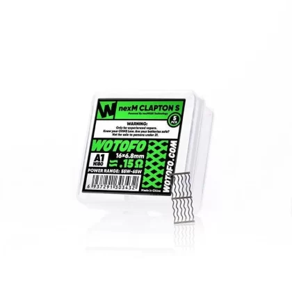 Wotofo NexMesh Clapton Mesh Strips 5pcs - Coil#Clapton 0.2ohm>Clapton S 0.15ohm (ADCB2E)