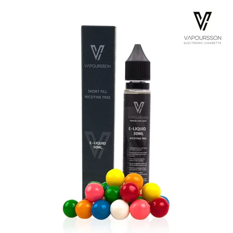 Vapoursson e-Liquid – Bubble Gum 0mg 30ml Shortfill | Cigee