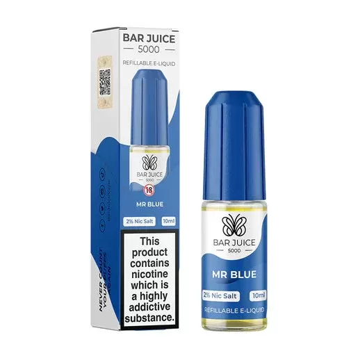 Bar Juice 5000 Mr Blue Nic Salt Vape juice 10ml - Nicotine Strength#10mg>20MG