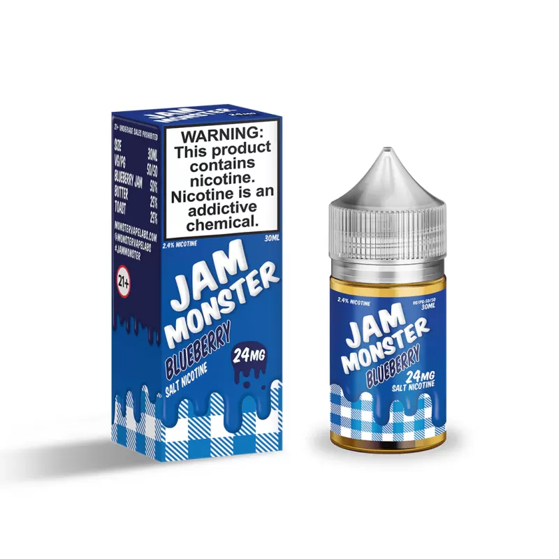 Jam Monster Blueberry Salt 30ml - Vape Product, Vape Product