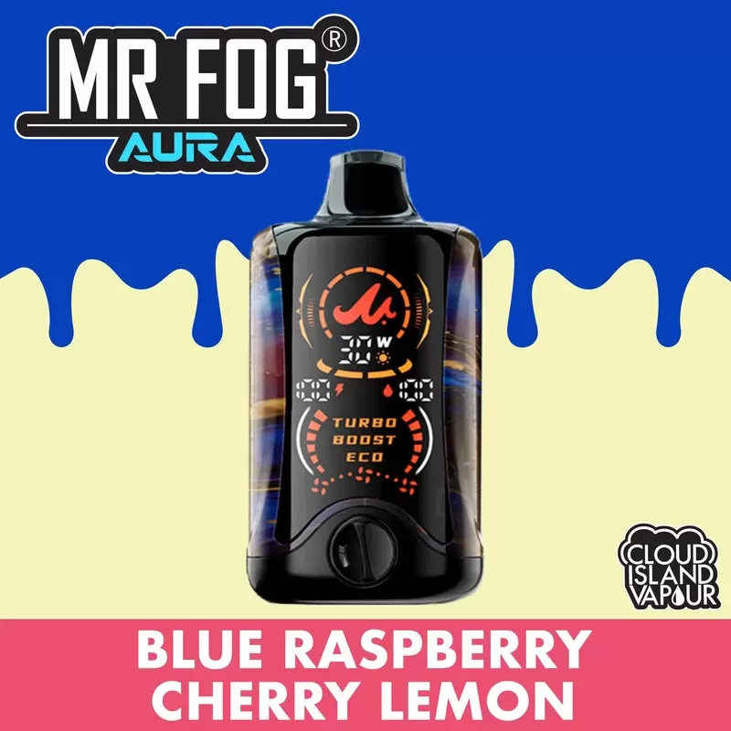 MR FOG AURA 60K Disposable Vape – Blue Raspberry Cherry Lemon