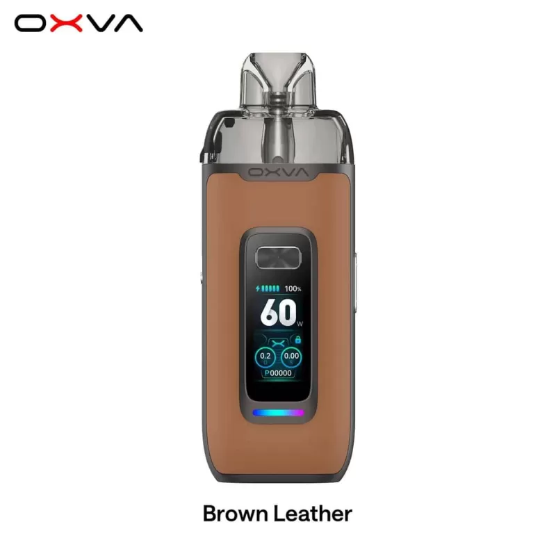 OXVA VPrime Pod Kit – Brown Leather - Pod Kit / OXVA / 2600 mAh / max. 60 Watt / 5ml / USB-C - Image 3