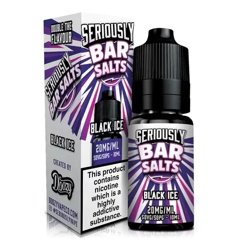 Seriously Bar Salt E-Liquids by Doozy Vape - Flavour#Black Ice>Cola Ice>Kiwi Passion Guava>Lemon Lime>Mr Blue>Strawberry Kiwi>Triple Mango Ice>Watermelon Ice~Nic Strength#5mg>10mg>20mg