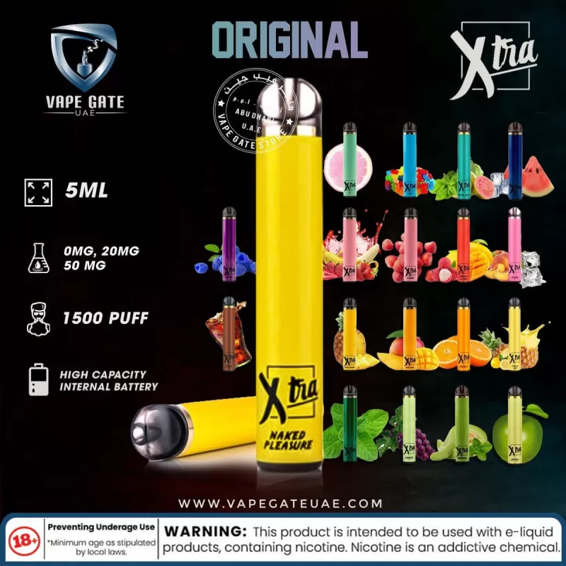 PUFF XTRA Disposable Vaporiser - 1500 puffs (0 mg) - Mango Mango Tango - Image 2