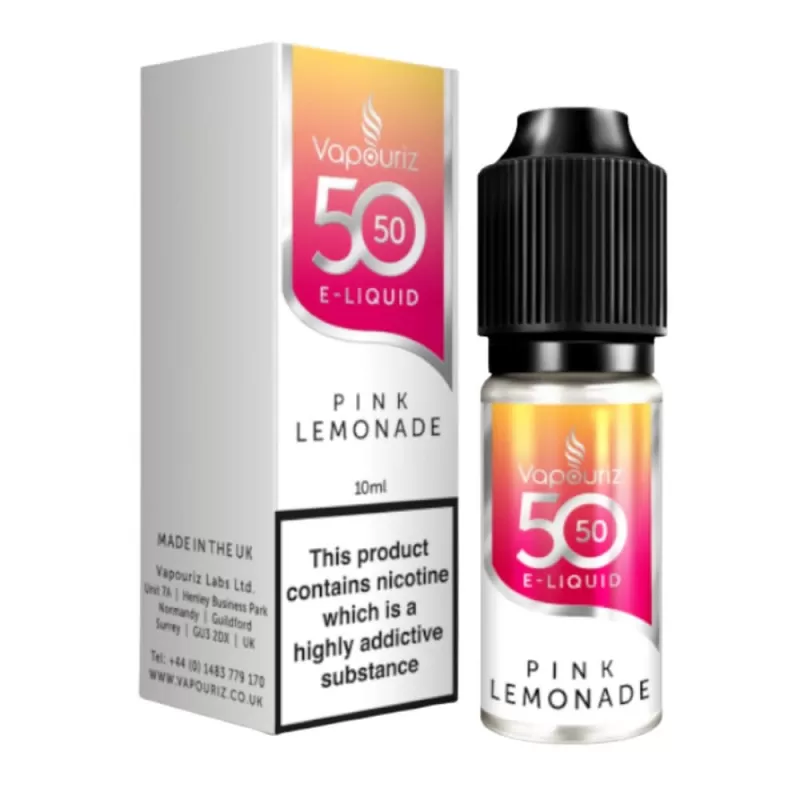 Pink Lemonade E-Liquid 50/50 Series by Vapouriz (10ml) - 12mg