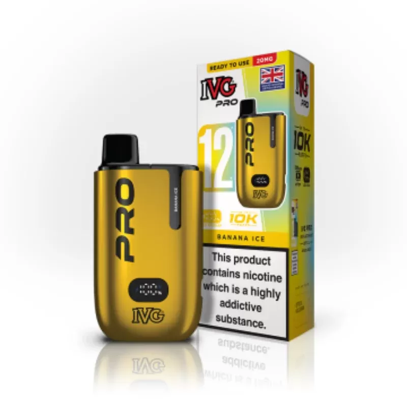 IVG Pro 12 Banana Ice Vape Kit - Nicotine Strength#20mg