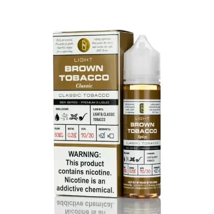 BSX Vapor E-Liquid - Brown Tobacco - 60ml - 6mg