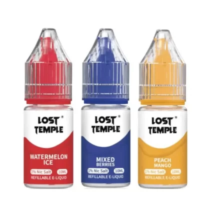 Lost Temple Nic Salts 10ml (BOX OF 10) - Strawberry Raspberry Cherry / 10mg