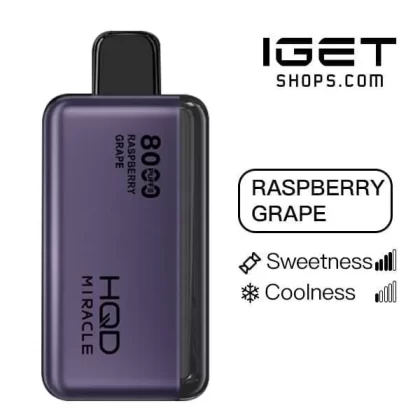 HQD Miracle 8000 – Raspberry Grape - Ozvapeone (EB3BCC)
