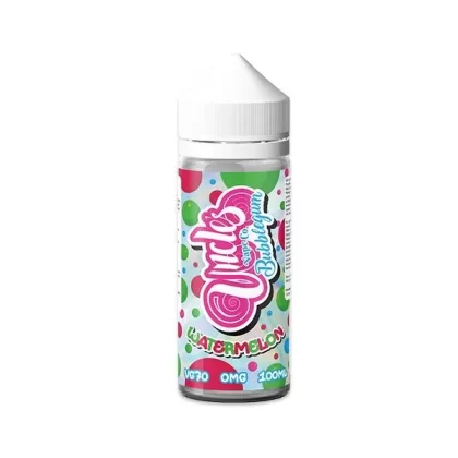 WATERMELON BUBBLEGUM E LIQUID BY UNCLES VAPE CO 100ML 70VG