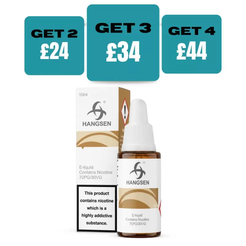 Hangsen 10ml E-Liquids - Box of 10 - 6 MG / Juicy Peach