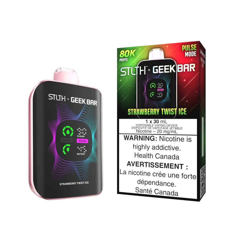 STLTH x GEEK BAR - Strawberry Twist Ice - 20 mg/mL (wholeseller) - Excise ON, 20 mg/mL (wholeseller) - Excise AB (DF42B8)