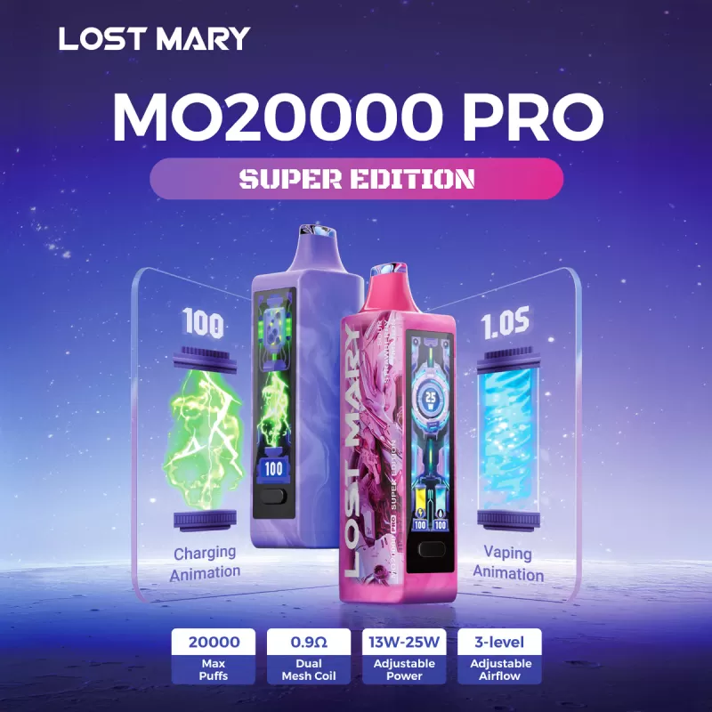Lost Mary MO20K MO20000 Pro "SUPER EDITION" Disposable Device - 20000 Puffs