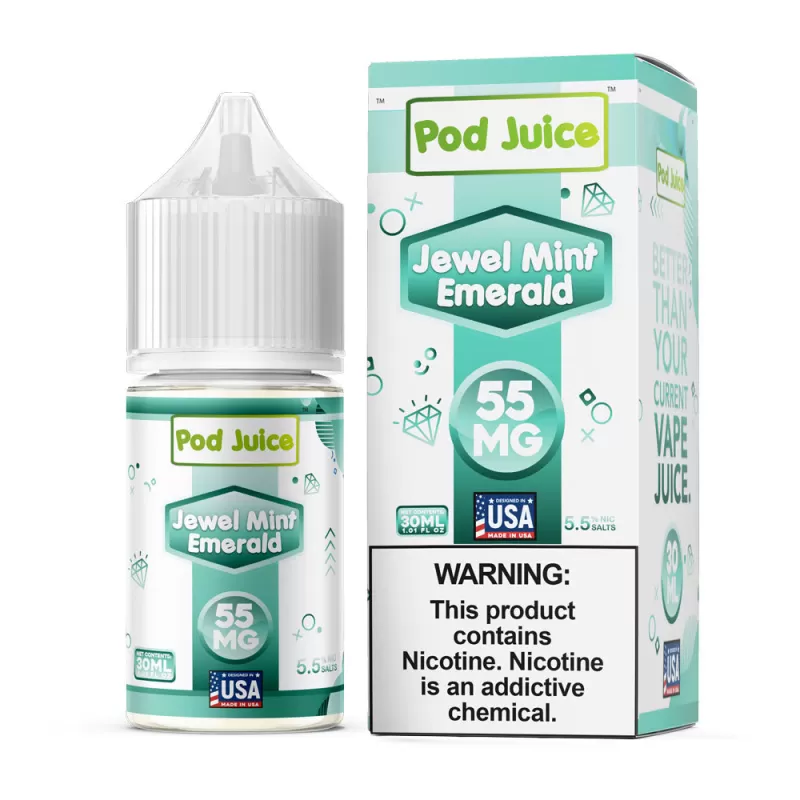 Pod Juice SALT - Jewel Mint Emerald - 30ML E-Liquid