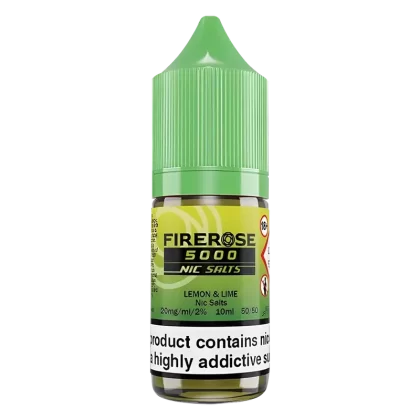 Lemon Lime Elux Firerose 5000 Nic Salt Vape Juice