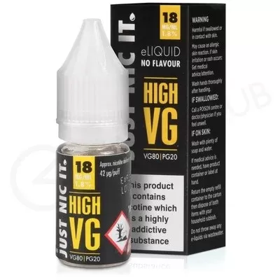 Just Nic It High VG Nicotine Booster Shot By Just Nic It