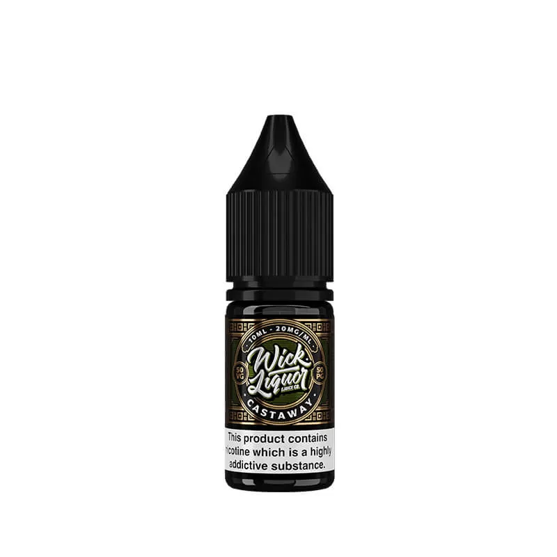 Wick Liquor Castaway 10ml Nic Salts E-Liquid - Vapestore Co