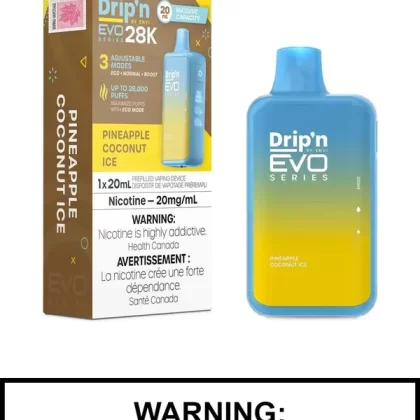 Pineapple Coconut Ice Drip’n EVO 28K Disposable Vape