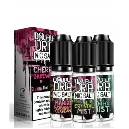 5x Double Drip Nic Salt e Liquid 10ml – All Flavours – TPD - Vapestorm Co
