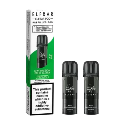 Kiwi Passion Fruit Guava Elfbar 600 Pods - Ecigwizard