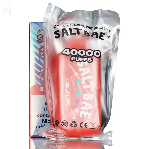 Salt Bae 50 40K 40,000 Puffs Disposable Vape - 17mL - Sour Apple - Image 2