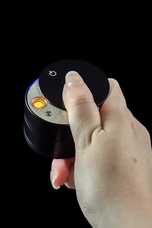 D&J Grinders 3 Piece Grinder with Built-In Coil Lighter