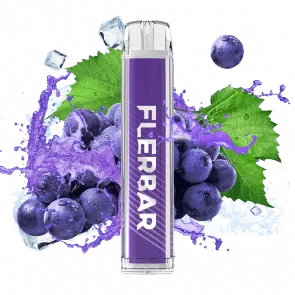 Flerbar – Grape - Flerbar / Traube / 550 mAh / Glycerin / Propylenglykol / Nikotin-Benzoat / Aromastoffe / Nikotin / 20mg/ml / ca. 600