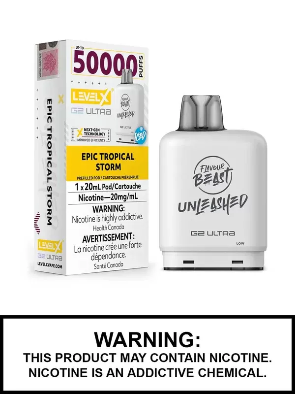 Epic Tropical Storm Iced Flavour Beast Unleashed Level X Ultra Pods