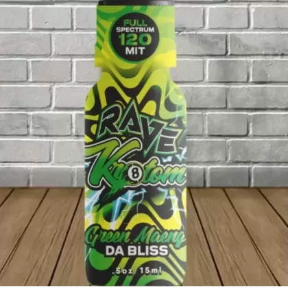 Rave Kratom Green Maeng Da Bliss Extract Shot