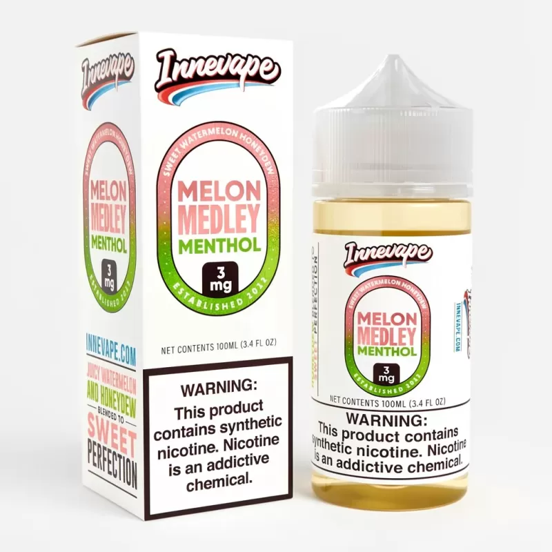 Melon Medley Menthol – Innevape E-Liquids – 100mL Vape Juice - Vape Product; Vape Product, Vape Product
