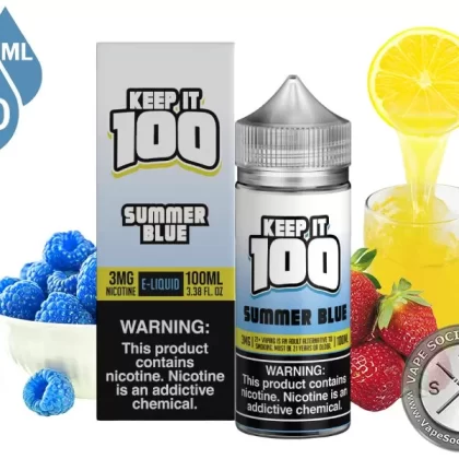 Summer Blue by Keep It 100 Vape Juice 100ml
