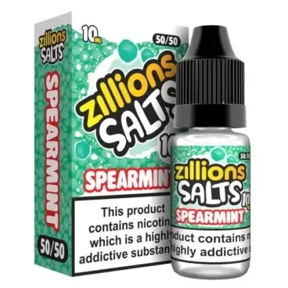 Spearmint Zillion Salts 10ml Nic Salt E-Liquid – Pack of 5
