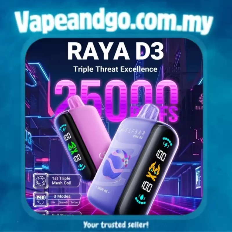 ELFBAR RAYA D3 25000 Puff Disposable - Vapeandgo Com My