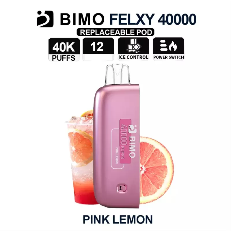 BIMO Felxy 40000 Pod – Pink Lemonade - Ozvapeone (0E498B)
