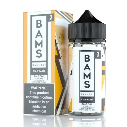 Bam’s Cannoli E-Liquid – Captain Cannoli 100ml - Vape Product; Vape Product, Vape Product