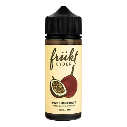 Frukt Cyder Passionfruit Vape Juice 100ml - Add Nic Shot#0 Nic Shots>1 x 18mg Nic Shot>2 x 18mg Nic Shots
