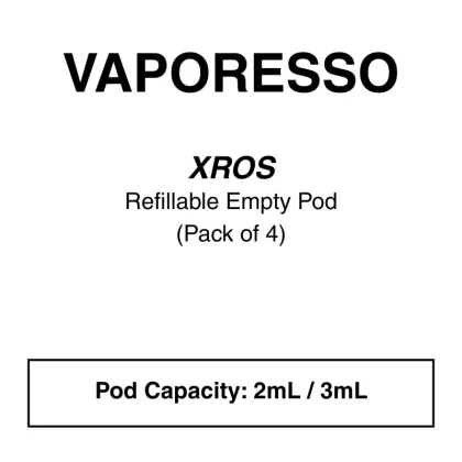 VAPORESSO XROS SERIES – REPLACEMENT PODS (4 PACK) - Vapeys Co Nz