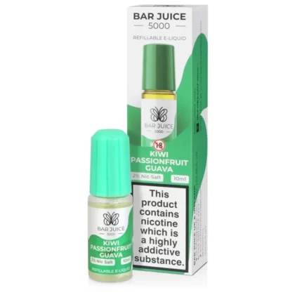 Bar Juice 5000 Kiwi Passionfruit Guava E Liquid 10ml - Nicotine Strength#20mg>10mg