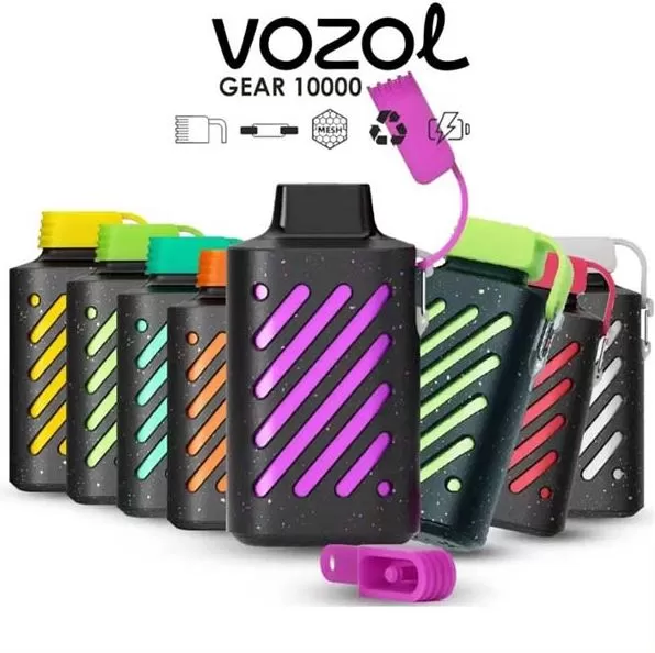 Vozol Gear Rechargeable Disposable Vape (10,000 Puffs) - Strawberry Kiwi / 50 mg - Image 2