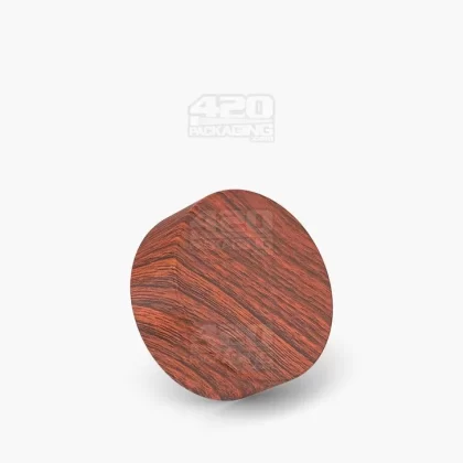 Child Resistant | Flat Push Down & Turn Plastic Caps w/ Foam Liner | 38mm – Redwood – 320 Count