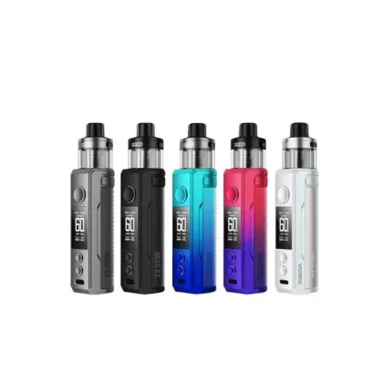 Voopoo Drag S2 PnP-X 60W Kit - Spray Black, Colorful Silver
